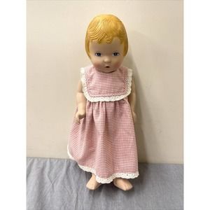 1991 Vintage Daisy Kingdom Doll - 18" Vinyl Blonde Hair Blue Eyes FS Charity